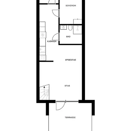 Stor Barnevennlig Апартаменты Ховден